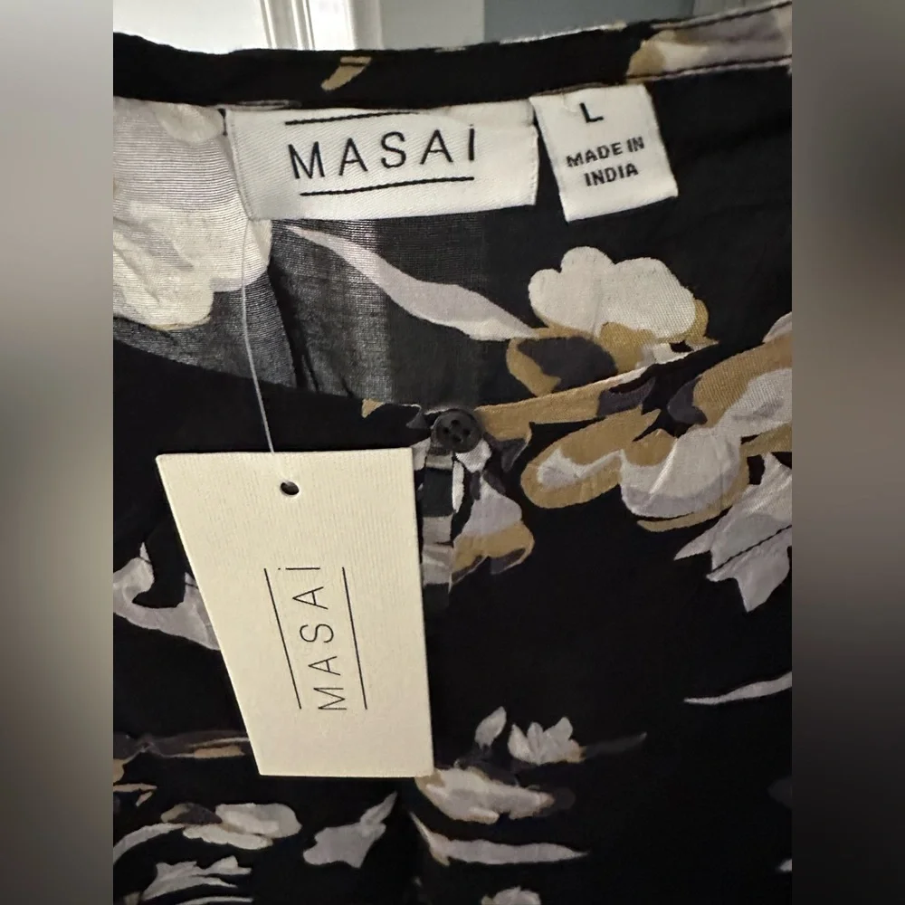 Masai Nebit Dress in a Floral Pattern NWT and Size Large